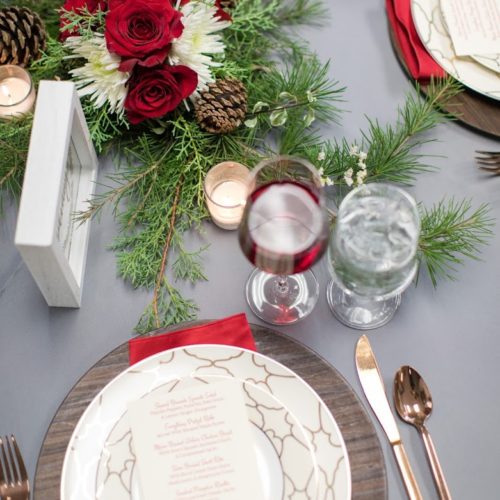 Christmas tablescape